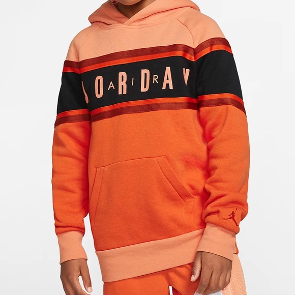 🧡AIR JORDAN🧡 Youth XL Gradient Fleece Pullover Hoodie - Picture 1 of 5